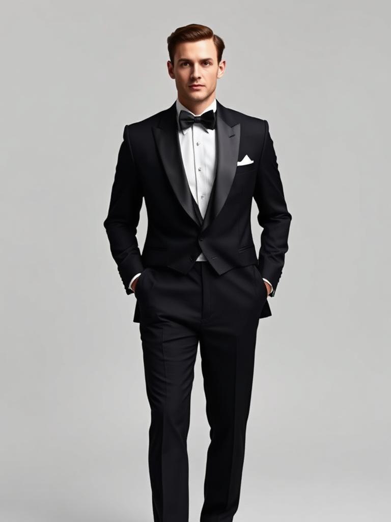 Black tuxedo with bow tie inspiration